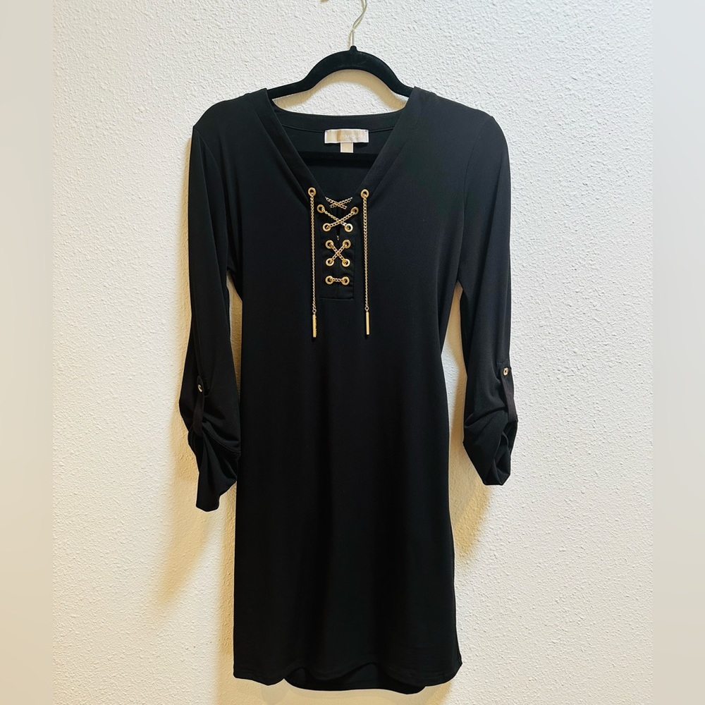 Michael Kors Black shirt dress with belt